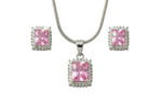 Silver Blush Radiance Pendant Set