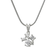 Silver Stella Spark Pendant Set