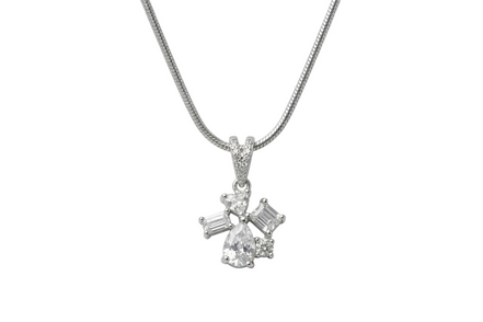 Silver Stella Spark Pendant Set