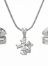 Silver Stella Spark Pendant Set