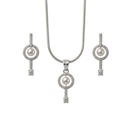 Silver Celestia Pearl Key Set