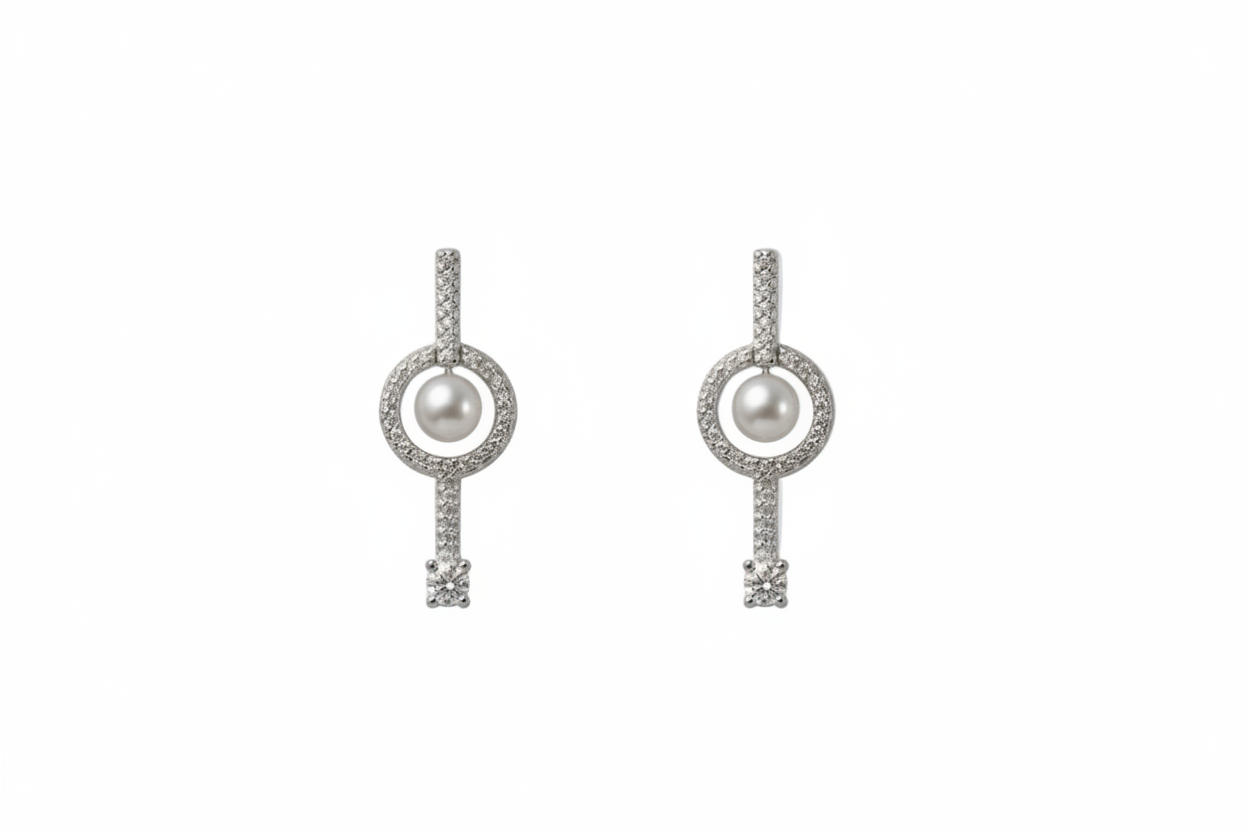 Silver Celestia Pearl Key Set