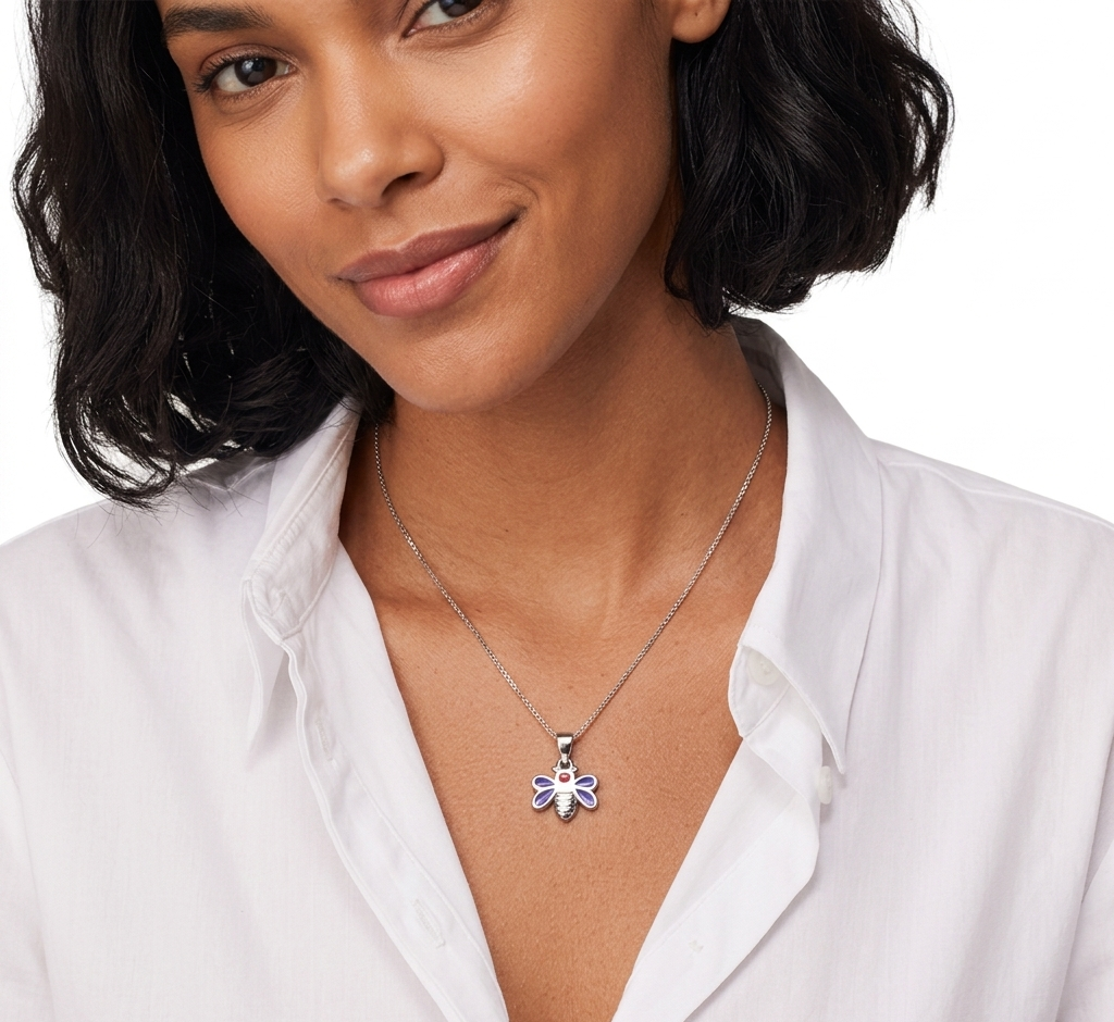 Silver Bloom Charm Necklace