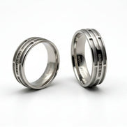 Silver Axis Line Ring