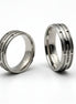 Silver Axis Line Ring
