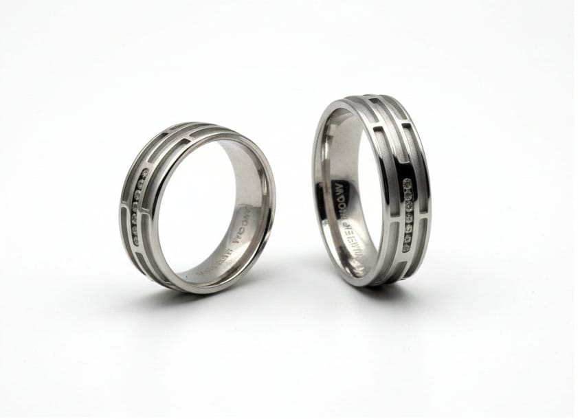 Silver Axis Line Ring