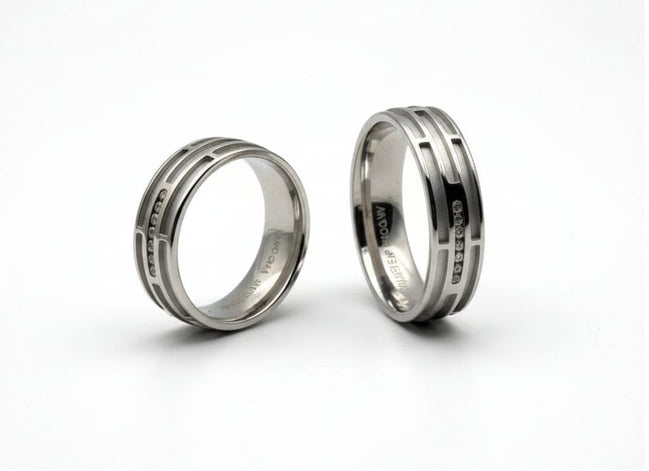 Silver Axis Line Ring