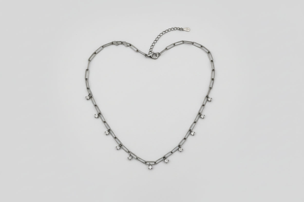 Silver Celeste Link Necklace