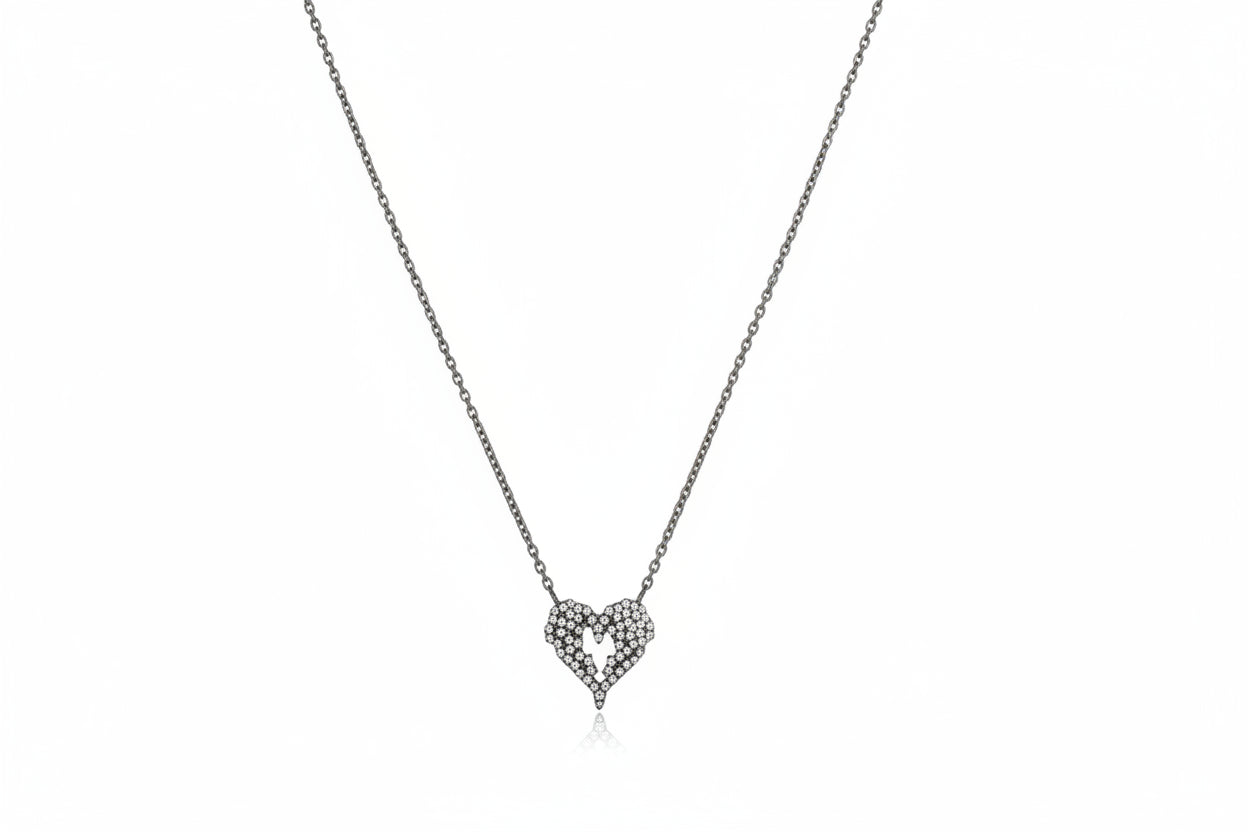 Silver Enchanted Heart Pendant