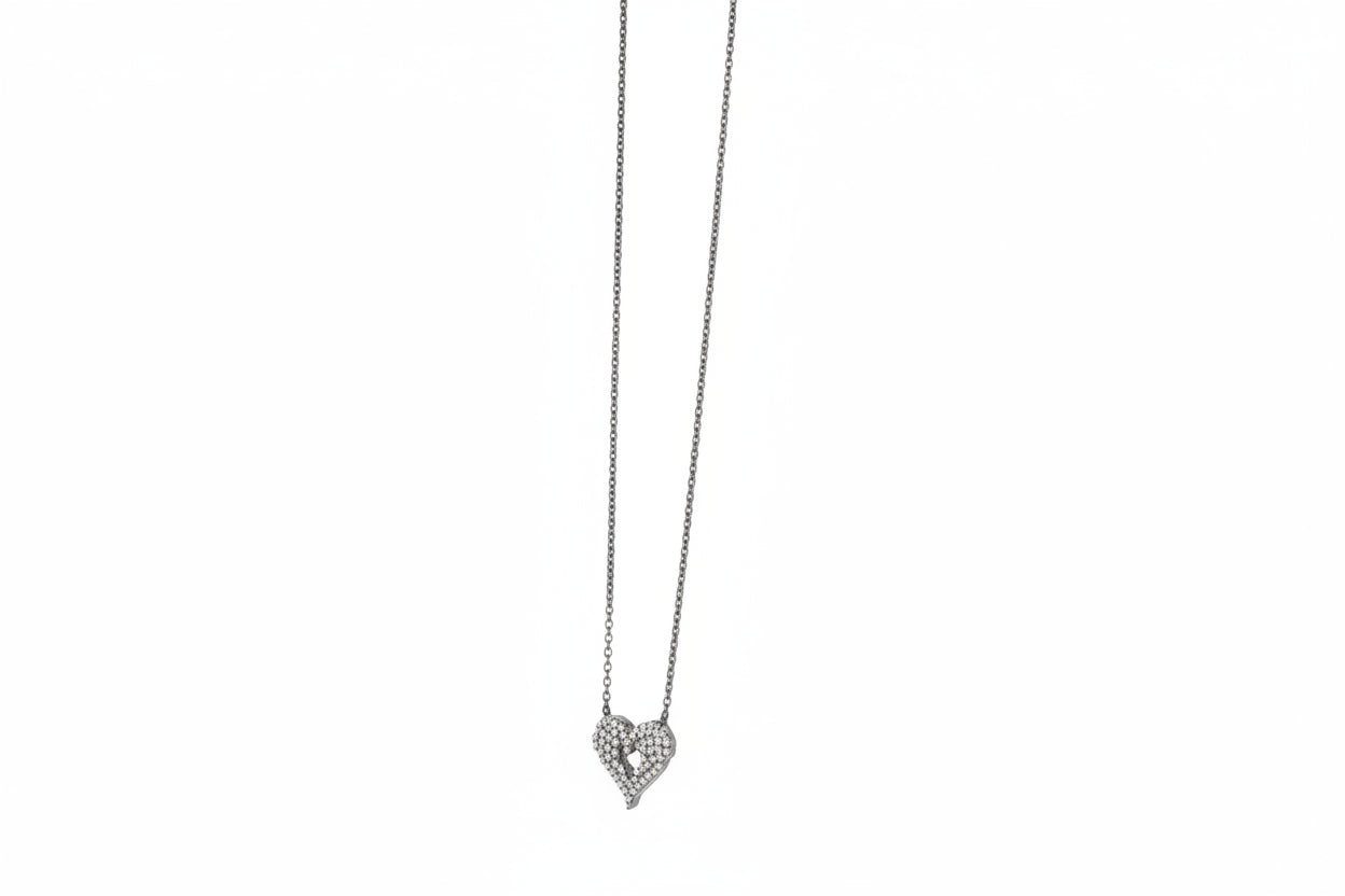 Silver Enchanted Heart Pendant