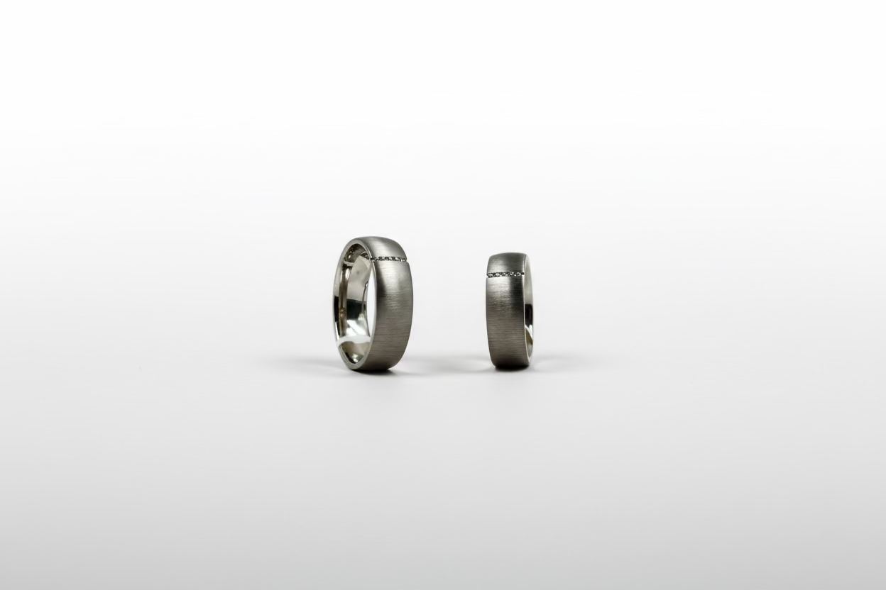 Silver Brushed Sterling Bands