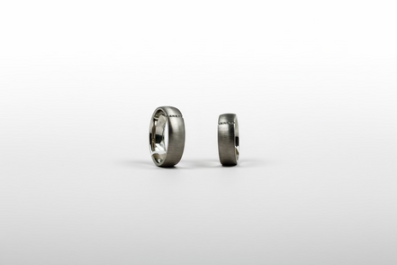 Silver Brushed Sterling Bands