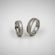 Silver Brushed Sterling Bands