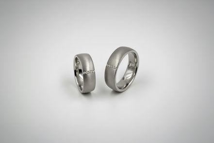 Silver Brushed Sterling Bands