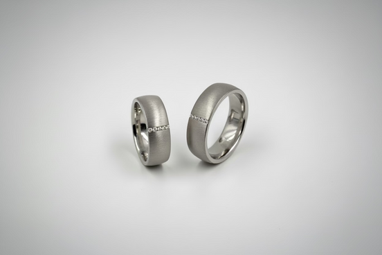 Silver Brushed Sterling Bands