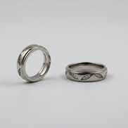 Silver Marquise Whisper Bands