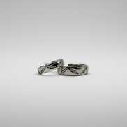 Silver Marquise Whisper Bands