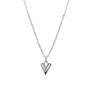 Silver Véra Heart Necklace