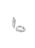 Hexa Geometric Huggie Hoop Earrings – 925 Sterling Silver