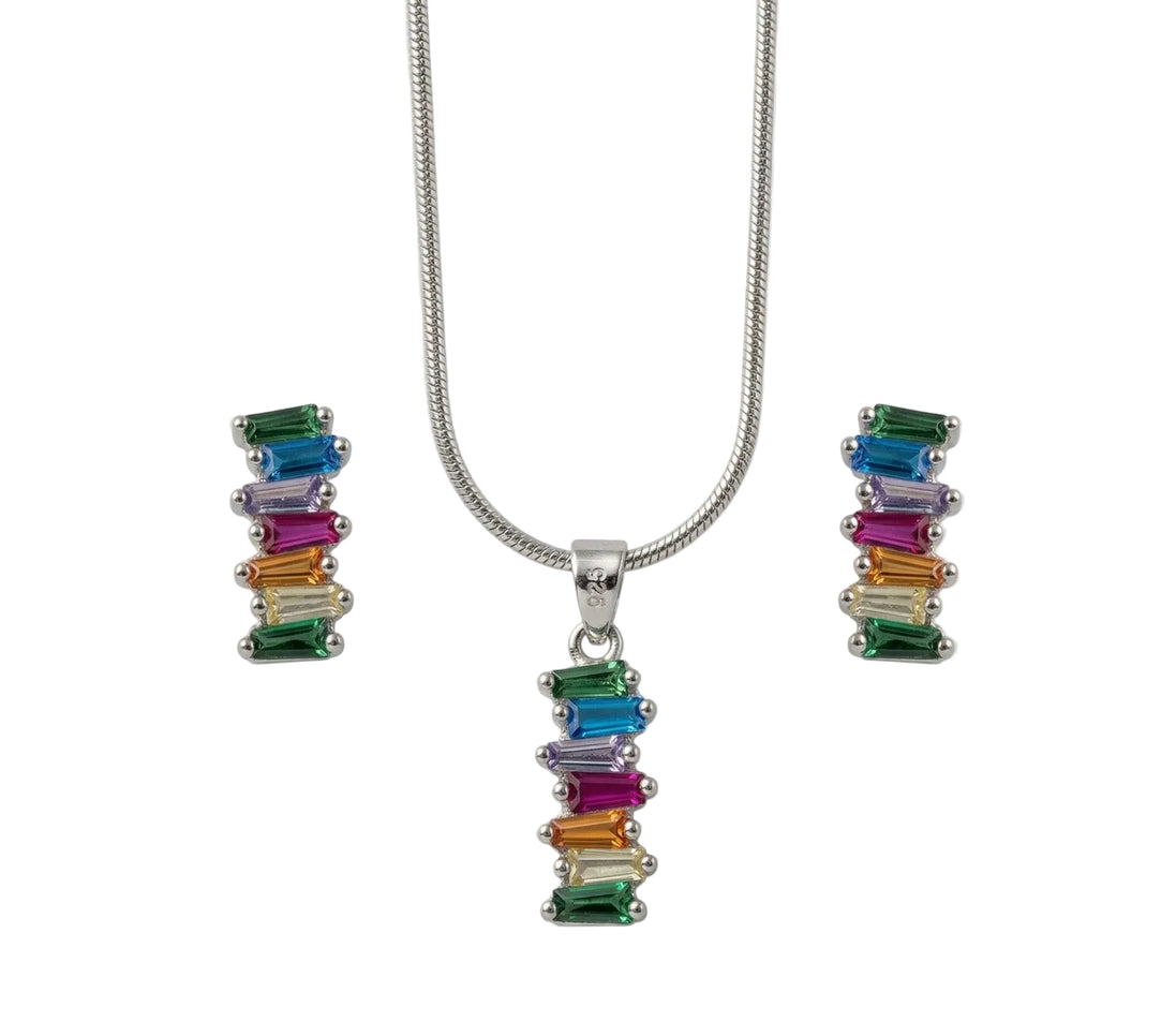 Silver Prism Cascade Set