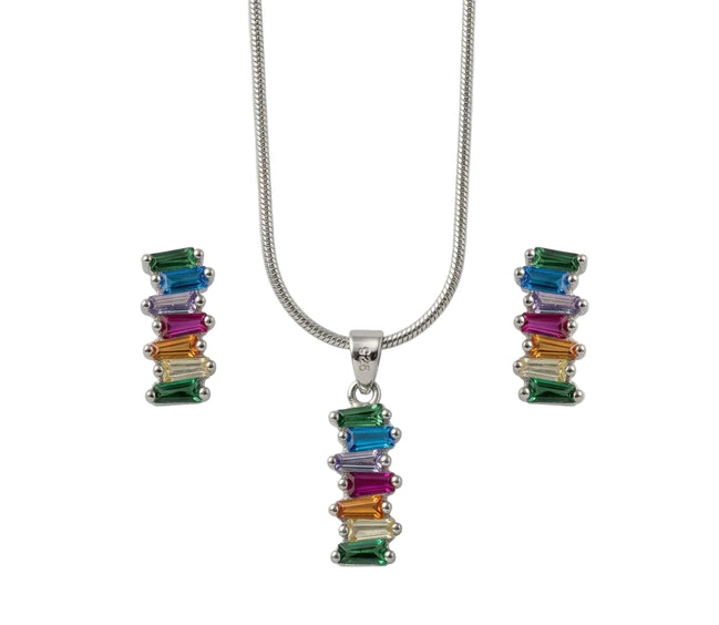 Silver Prism Cascade Set