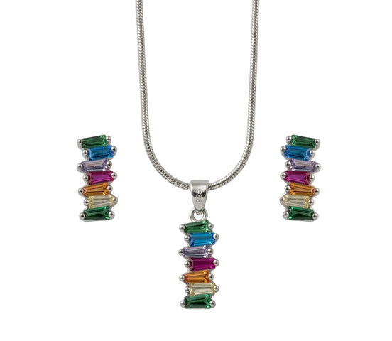 Silver Prism Cascade Set