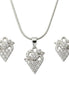 Flutter Heart Pendant Set