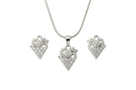 Flutter Heart Pendant Set