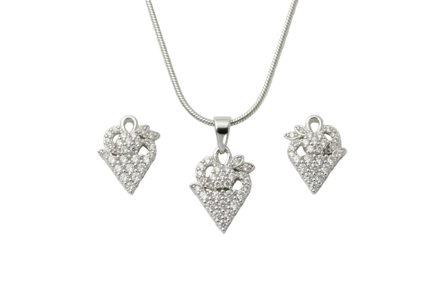 Flutter Heart Pendant Set