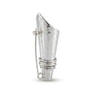 Silver Hand-Made Blossom Brooch.