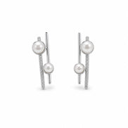 Nova Pearl Linear Earrings
