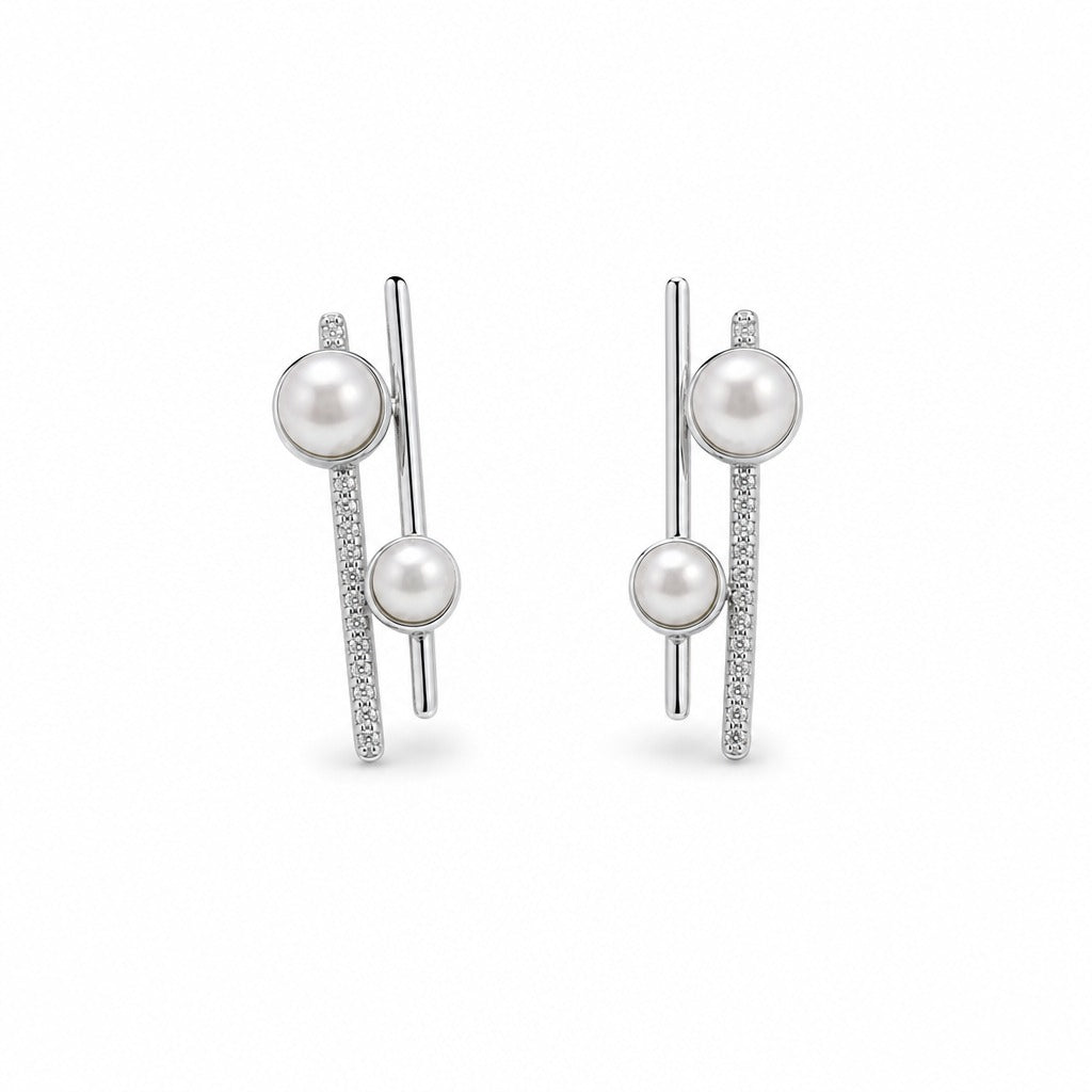 Nova Pearl Linear Earrings