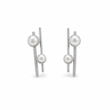 Nova Pearl Linear Earrings