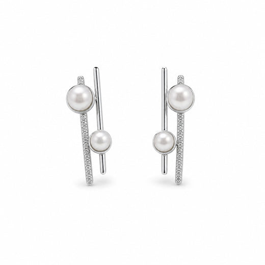 Nova Pearl Linear Earrings