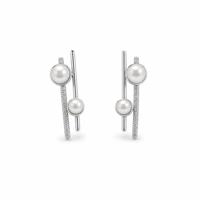 Nova Pearl Linear Earrings