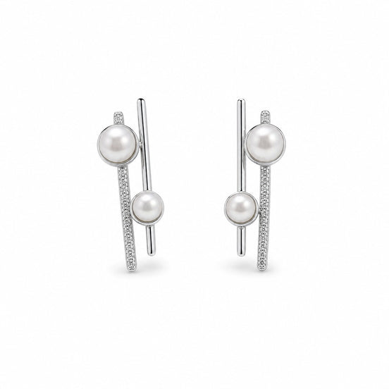 Nova Pearl Linear Earrings