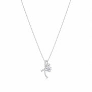 Bow Solitaire Necklace