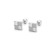 Aurora Mosaic Screw Back Studs