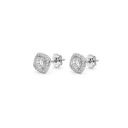 Auréa Heart Halo Stud Earrings