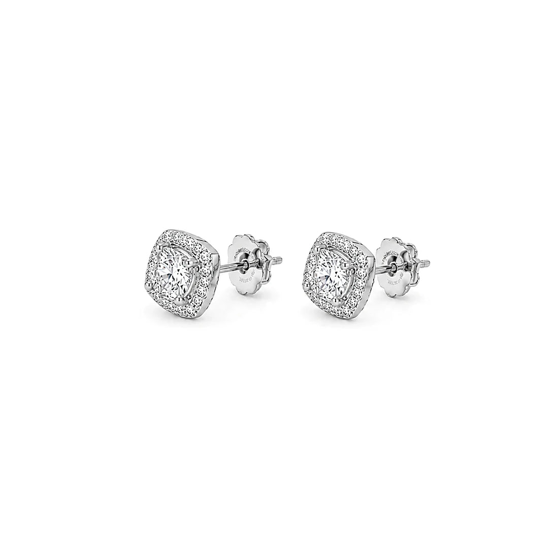 Auréa Heart Halo Stud Earrings