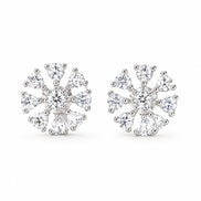 Frost Bloom Snowflake Stud Earrings