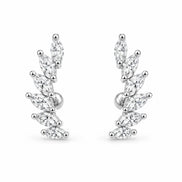 Laurel Spark Ear Climber Earrings