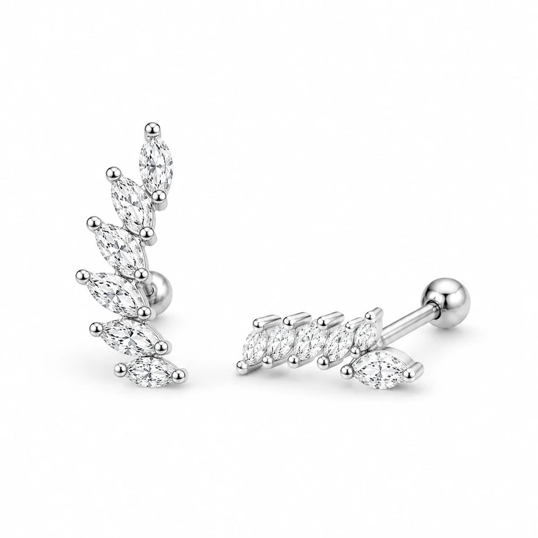 Laurel Spark Ear Climber Earrings
