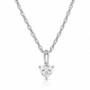 Heart Solitaire Pendant Necklace