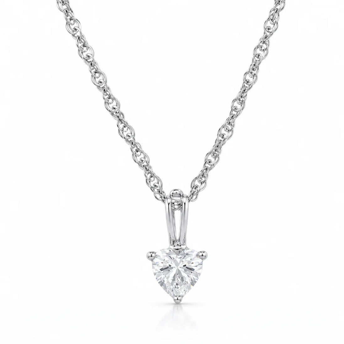 Heart Solitaire Pendant Necklace