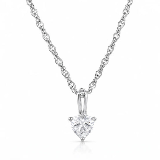Heart Solitaire Pendant Necklace