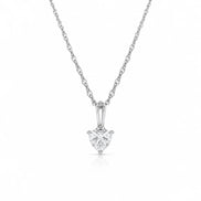 Heart Solitaire Pendant Necklace