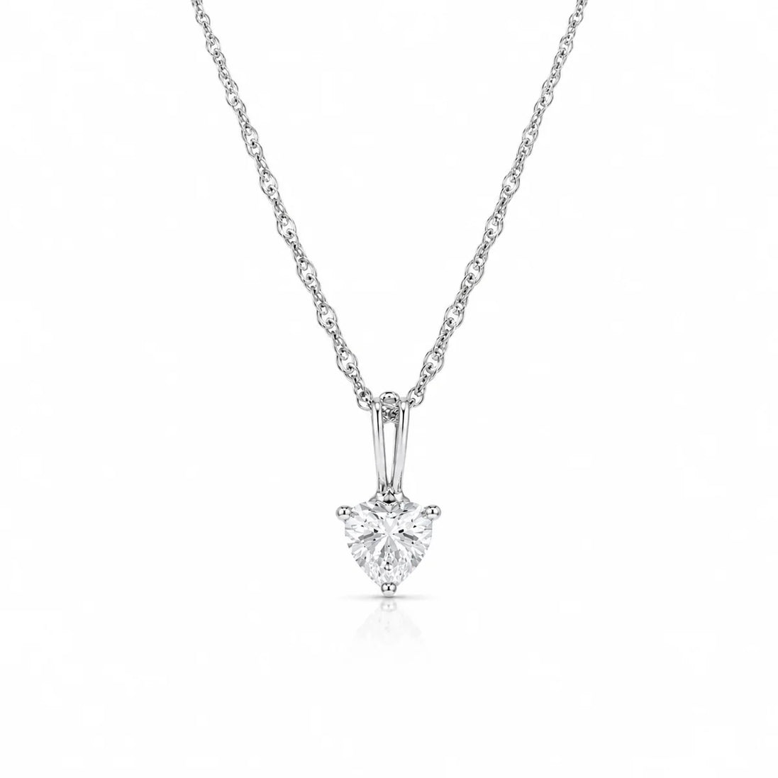 Heart Solitaire Pendant Necklace