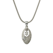 Crystal Leaf Pendant Set