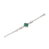 Emerald Clover Charm Bracelet